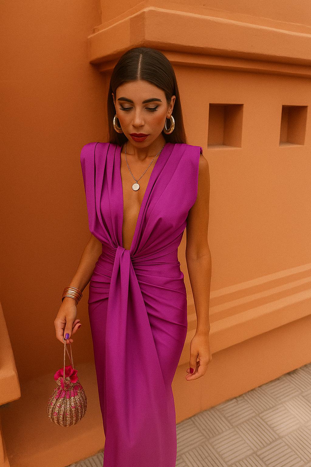 Syveria™ | Whisperfold Pleated Maxikjolen