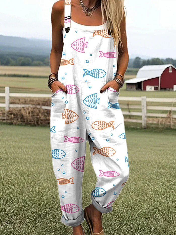Calistha™ | Marksblomst bred-ben jumpsuit