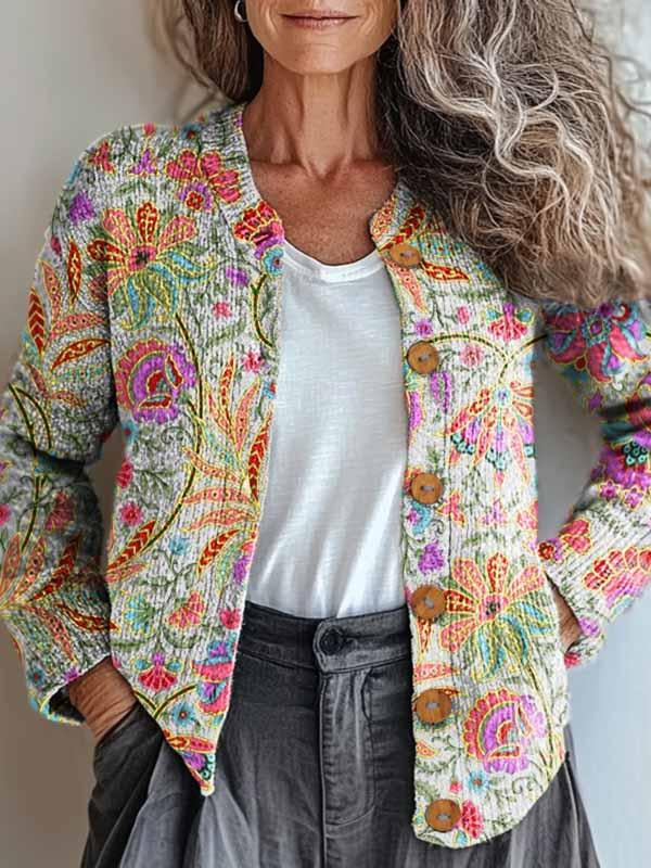 Soraya™ | Pastellblomstret jakke