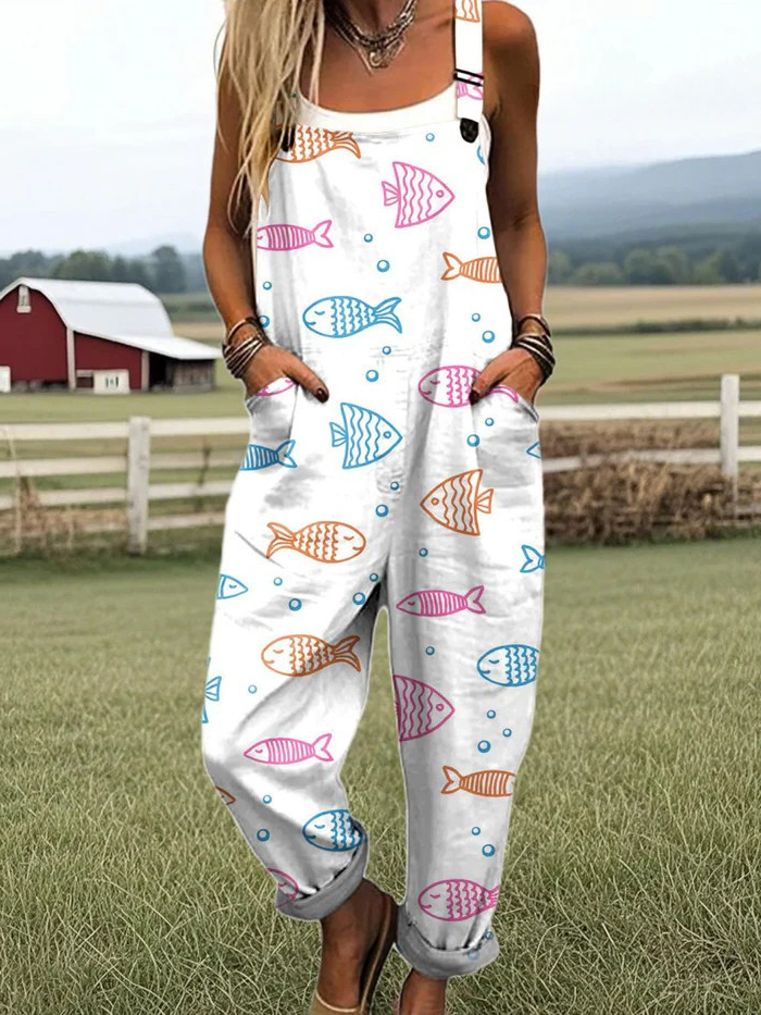 Calistha™ | Marksblomst bred-ben jumpsuit