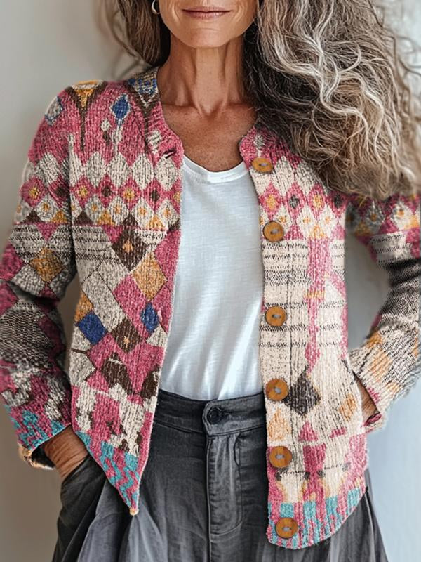 Amira™ | Geometrisk boho-jakke