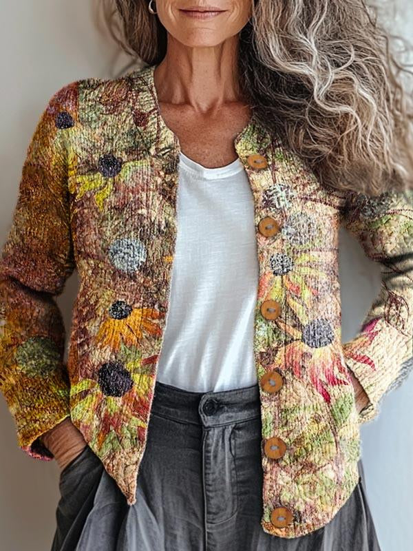 Åse™ | Blomsterprint Jakke