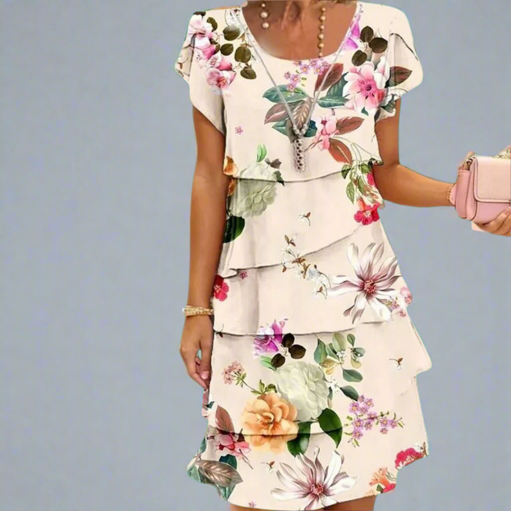 Theresa™ | Elegant kjole med subtilt trykk