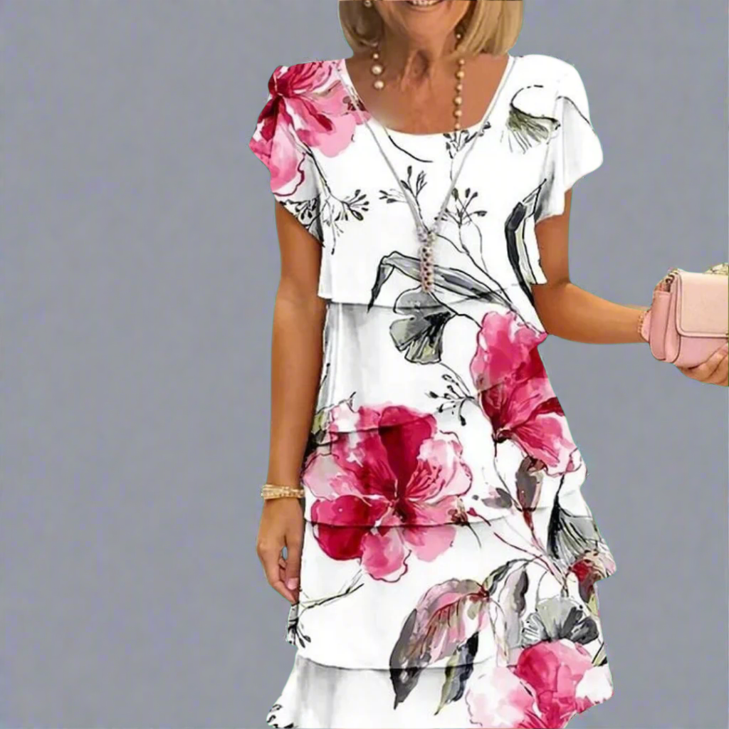Theresa™ | Elegant kjole med subtilt trykk