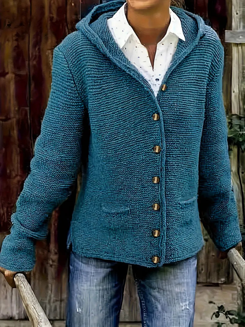 Eirunn™ | Myk Strikkejakke med Hette