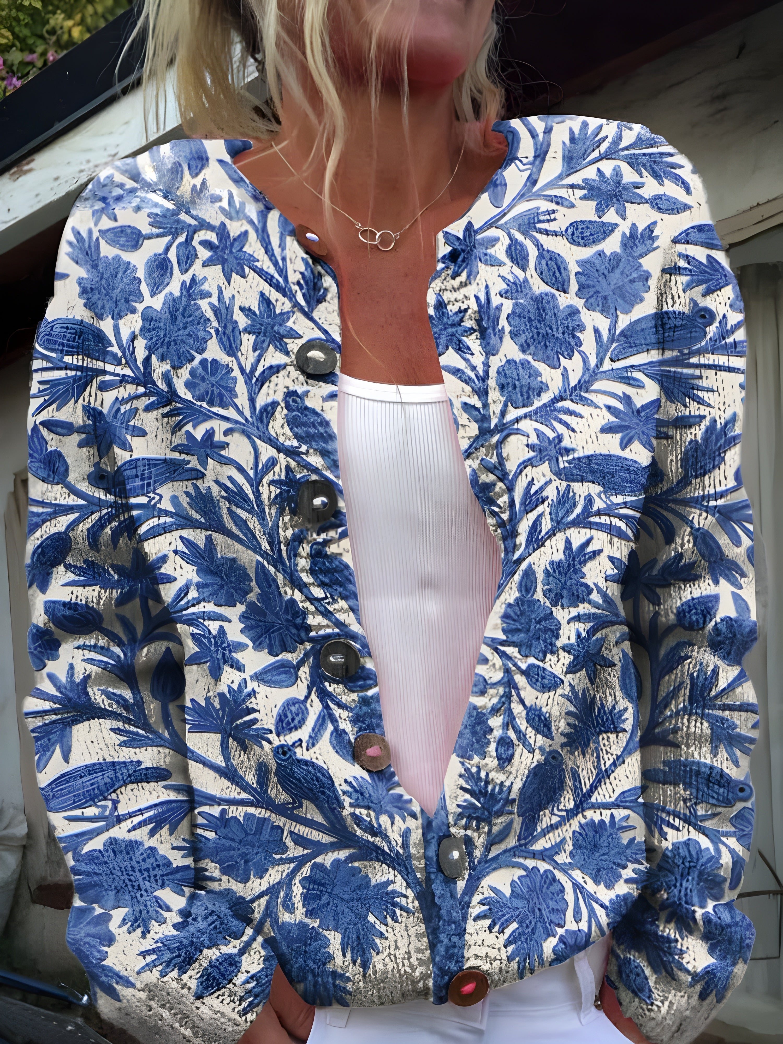 Sofia™ | Blomstrete cardigan