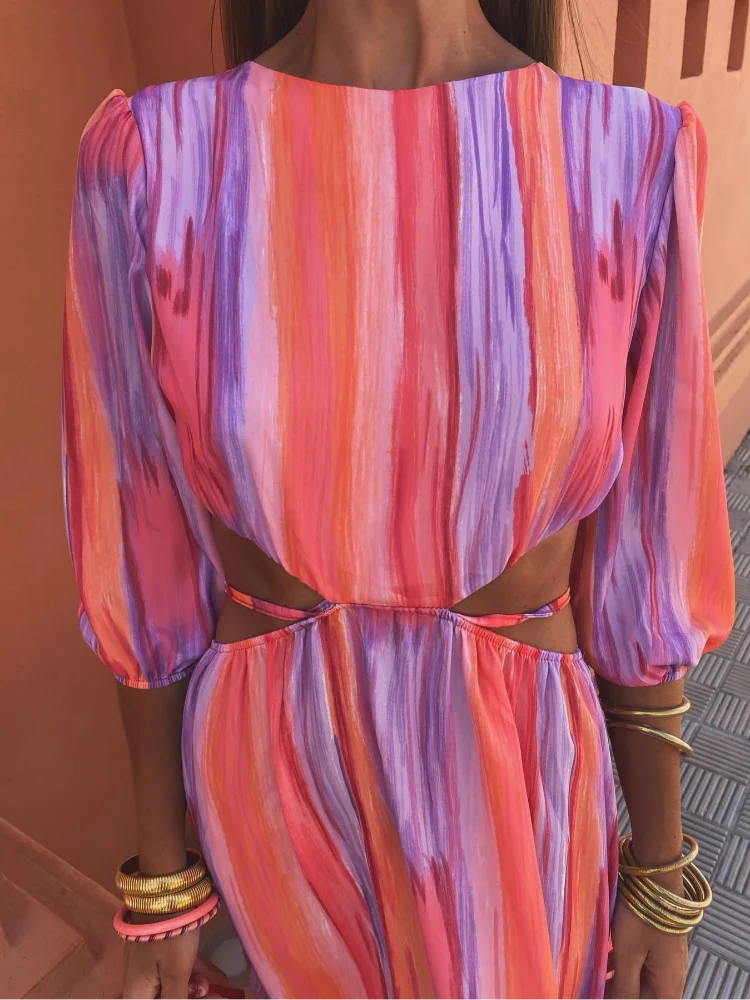 Vioneth™ | Shadowline Cut-Out Maxi Kjolen