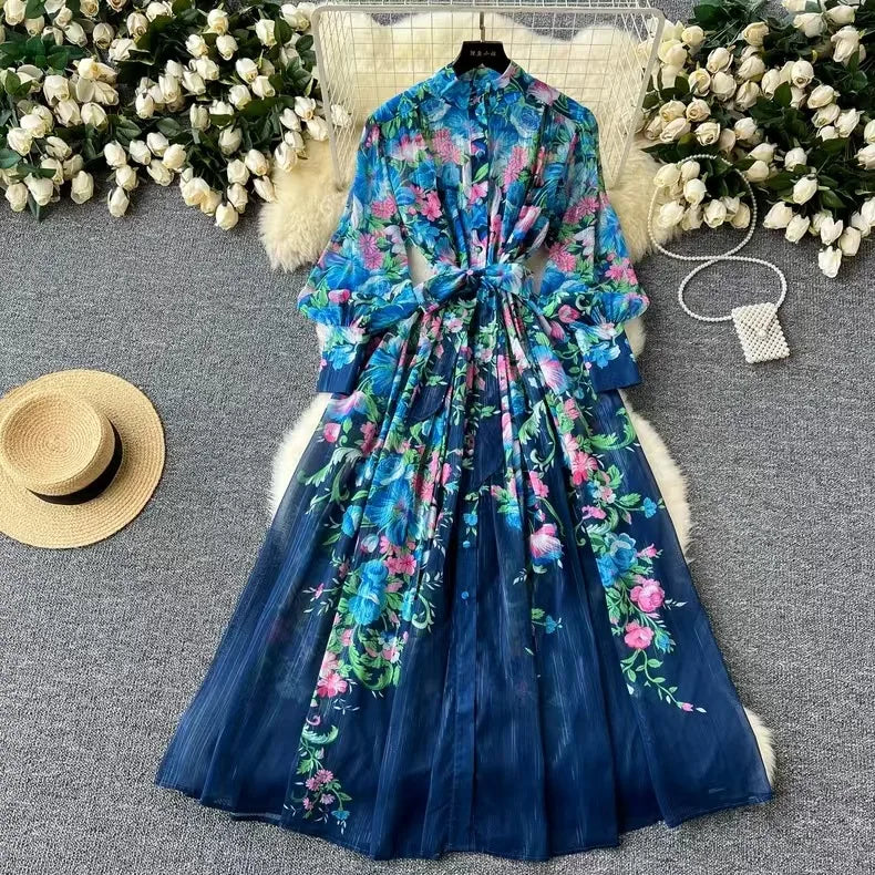 Auralie™ | Boho Blomstrete Sommerkjole