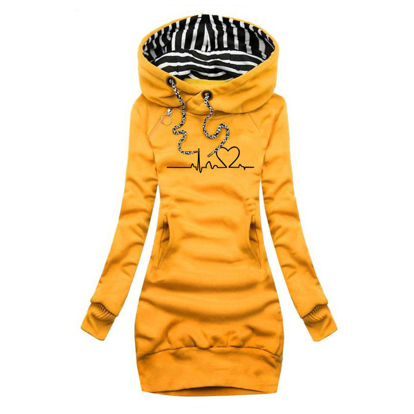 Kari™ | Kjole-genser med hjerteprint