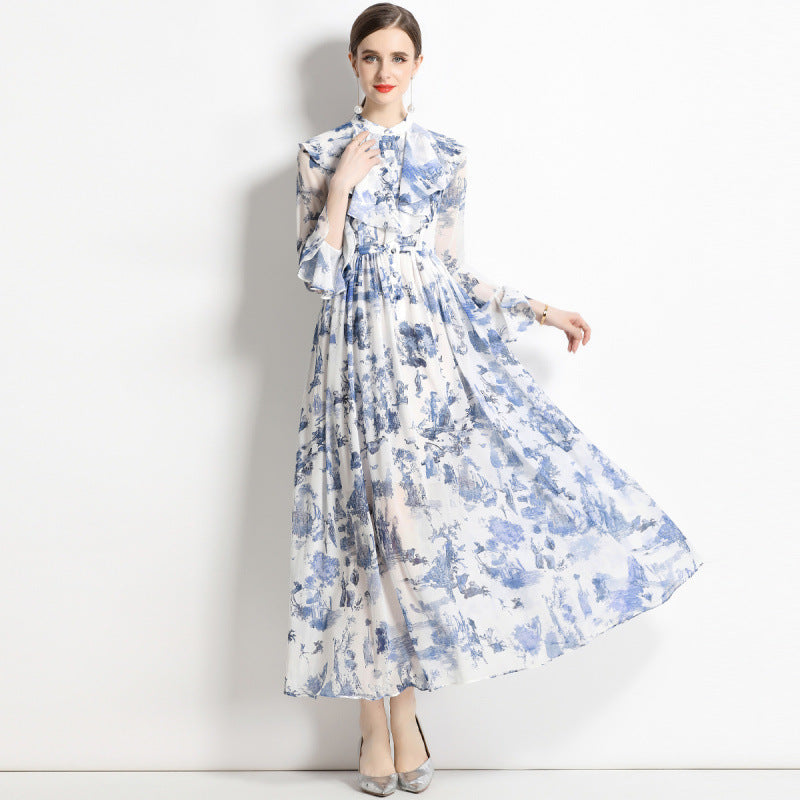 Aeris™ | Elegant Blekktrykk Kjole