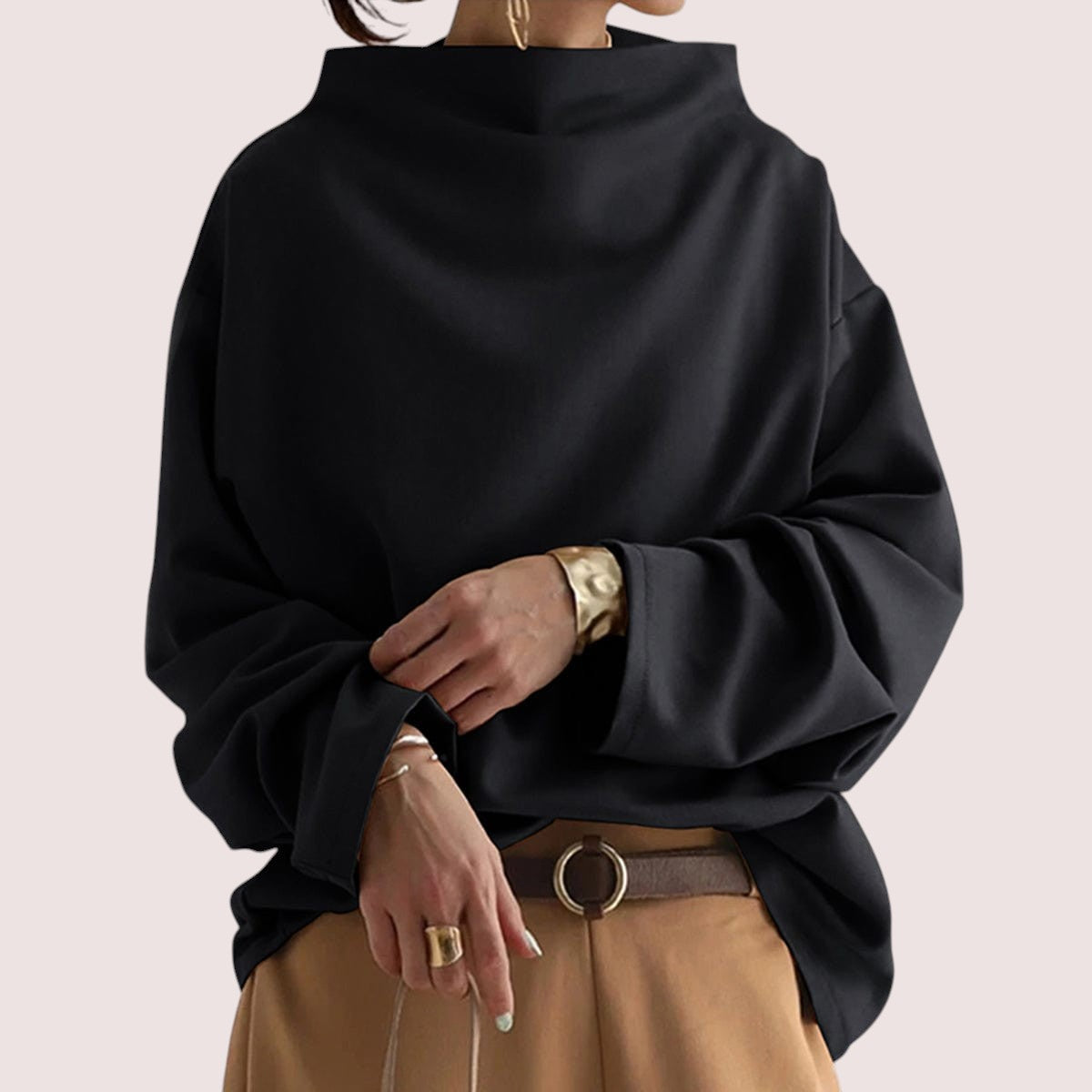 Signe™ | Chic genser med høy krage