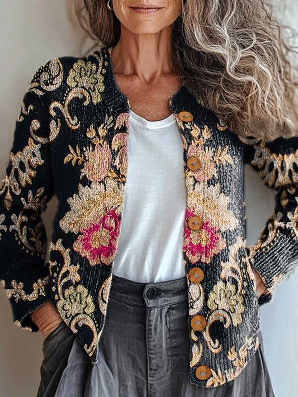 Celeste™ | Brodert blomsterjakke