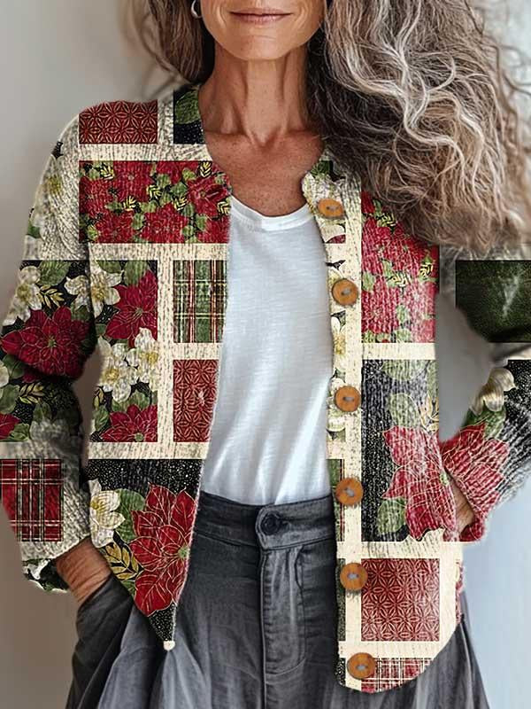 Noelle™ | Julestemning patchwork-jakke