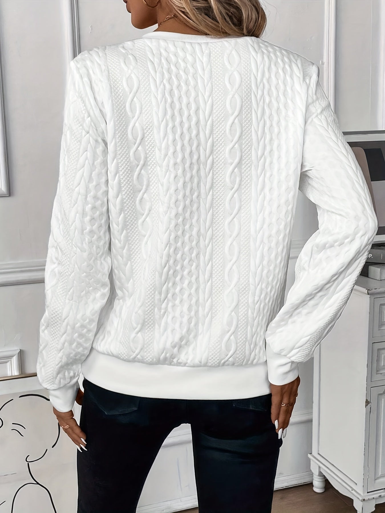 Luna™ | Klassisk strikkegenser med moderne detaljer
