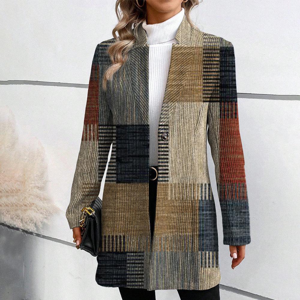 Anniken™ | Elegant Blazer Med Mønsterdesign